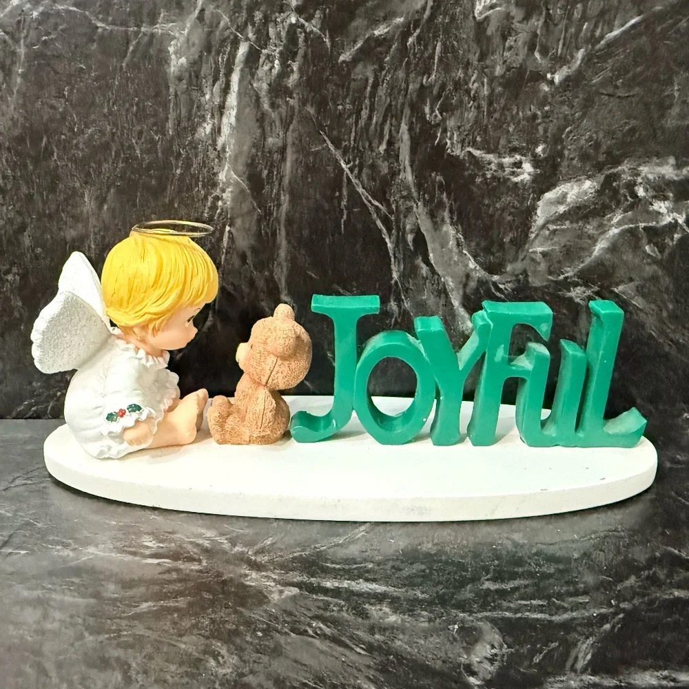 Angels Decorative Table Signs with “Joyful” and “Faith
